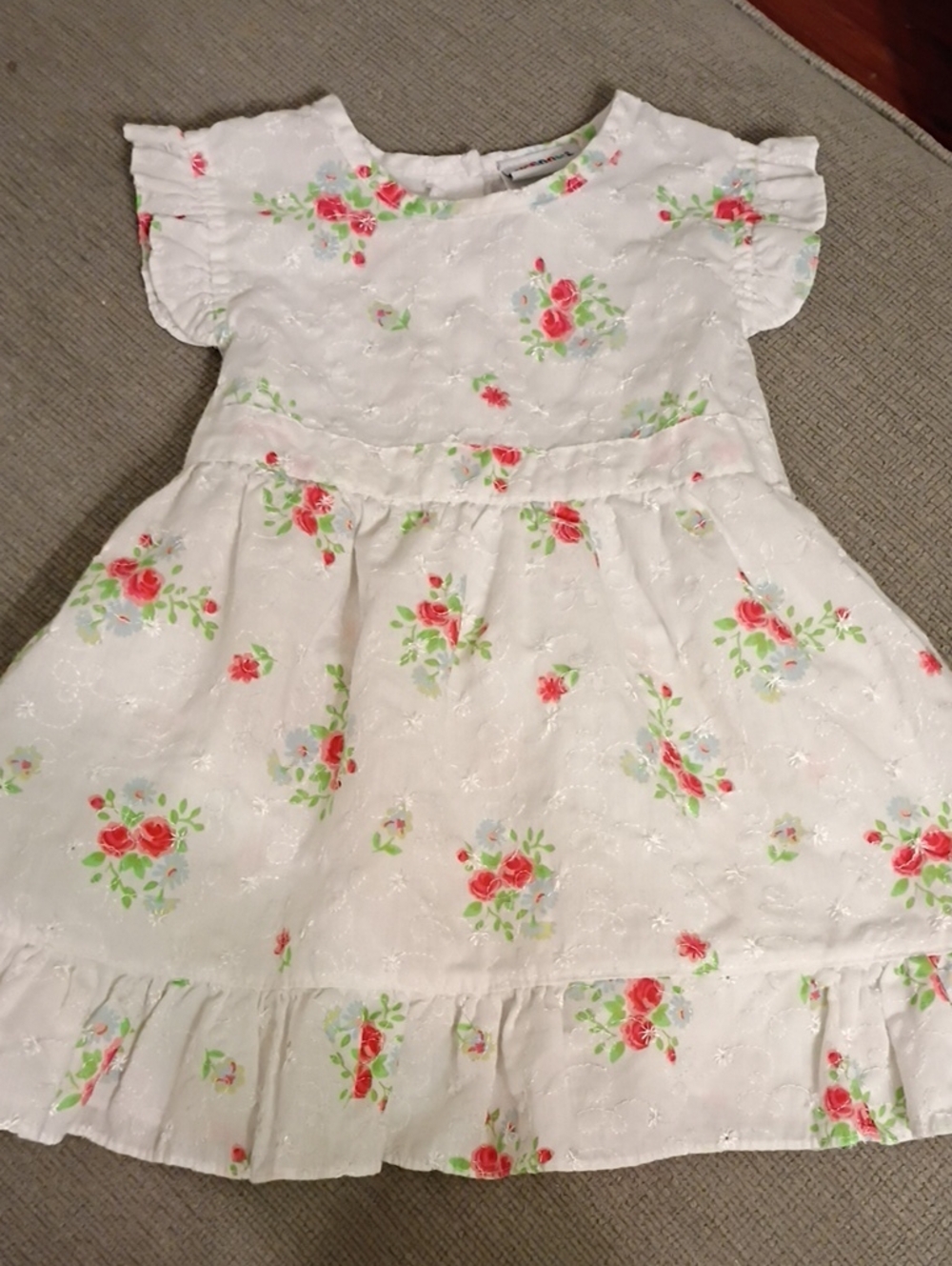 Vintage Style Cottagecore Floral Baby Dress